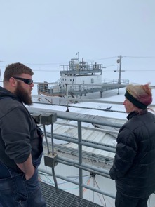 Justin LaPierre from Sandia National Laboratory describes the operation and maintenance of ARM instruments deployed on the North Slope of Alaska with Under Secretary Dr. Geraldine Richmond.